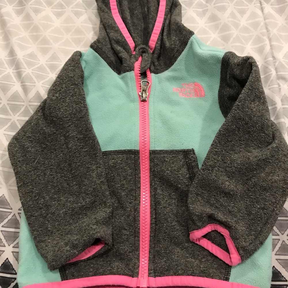 North face little girl sweater
